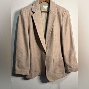 J. Crew Women's Wool Beige Blazer Size 10‎